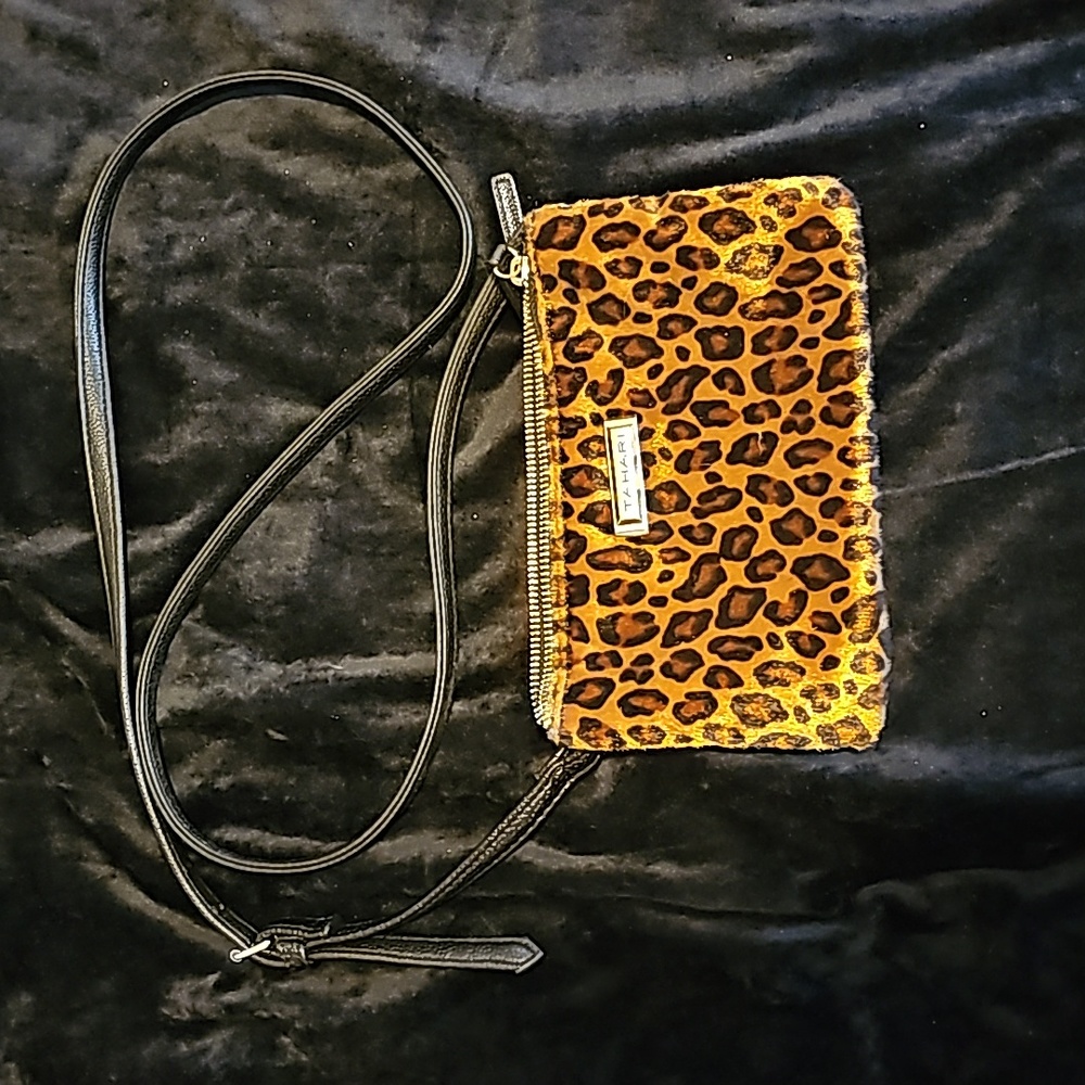 Tahari leopard bag